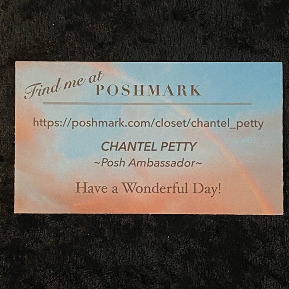 hand crafted office sjc poshmark seller business cards rainbow poshmark hand crafted office sjc